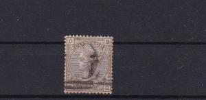 GREAT BRITAIN 1880 4d GREY BROWN PL18 CAT £80   REF 5599