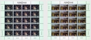 Faroe Islands 2024 Europa CEPT Undewater flora and fauna set of 2 sheetlets MNH