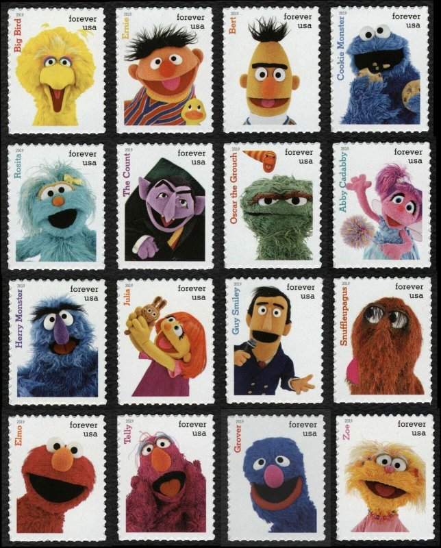 Sesame Street characters to be featured on new stamps