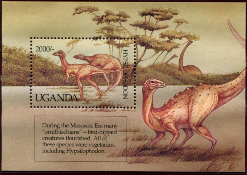 996-1005 Uganda Dinosaurs, MNH set of 10