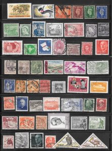 WORLDWIDE Page #743 of 50+ Stamps Mixture Lot Collection / Lot