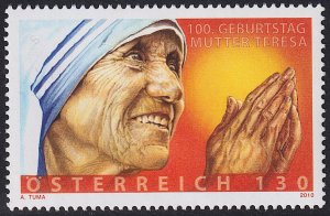 Austria - 2010 - Scott #2274 - MNH - Humanitarian Mother Teresa