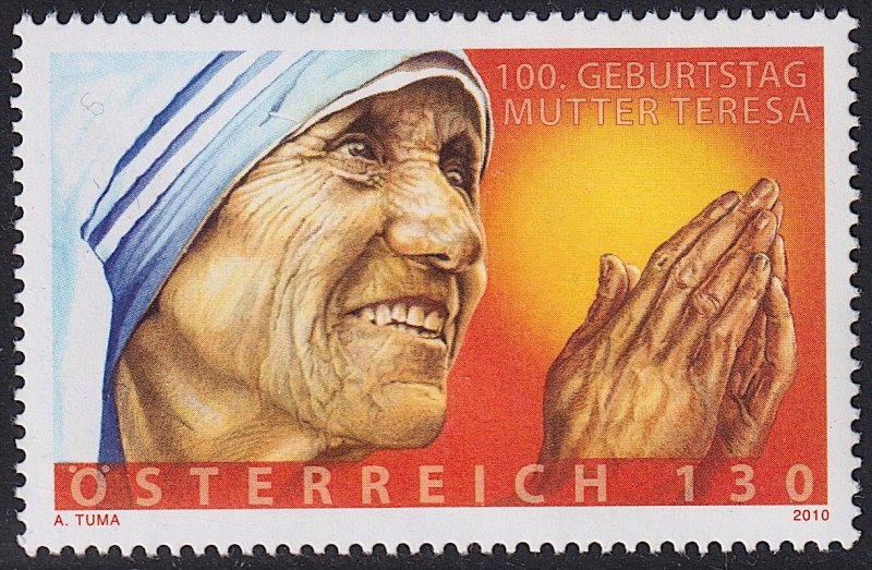 Austria - 2010 - Scott #2274 - MNH - Humanitarian Mother Teresa