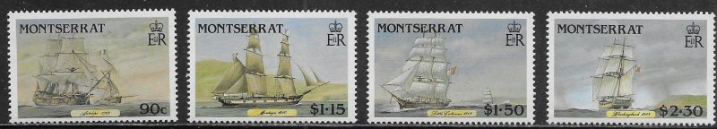 Montserrat Scott #'s 618 - 621 MNH