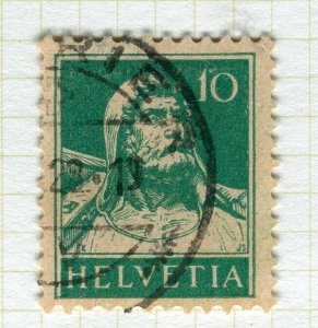 SWITZERLAND; 1926-7 early William Tell issue fine used Shade of 10c. value