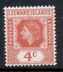 Leeward is 1954 QEII Portrait 4c MLH