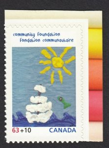 COMMUNITY FOUNDATION = Back Of Book = Booklet stamp Canada 2013 B20 MNH