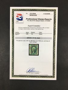 momen: US Stamps #35 Used PSE Graded XF-90 LOT #87665