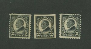 United States Postage Stamps #610-612 MNH F/VF