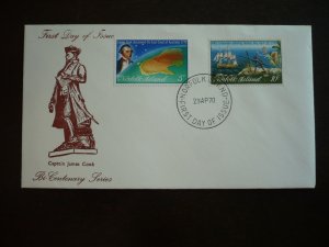 Postal History - Norfolk Island - Scott# 141-142 - First Day Cover