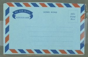 Hong Kong  1960 Formular Aerogramme