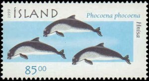 Iceland #873-876, Complete Set(4), 1999, Whales, Marine Life, Never Hinged