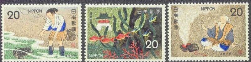 JAPAN 1204-6 MNH 1975 FOLK TALES ISSUE