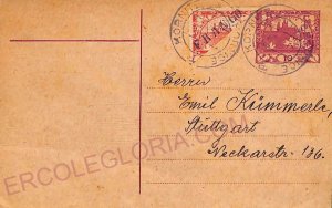 ad5883 - CZECHOSLOVAKIA  - Postal History -  Bisected stamp on STATIONERY CARD