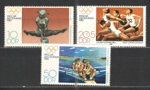 Germany - GDR/DDR 1980 Olympics group - MH VG/F # 1