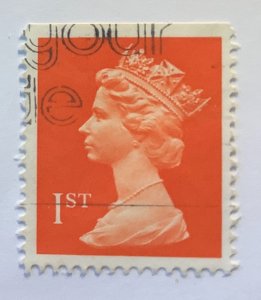 Great Britain 1990 Scott MH188 used -  1st, Queen Elizabeth II