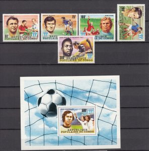 Z4576 JL Stamps 1978 congo peoples republic set sports mnh #441-6