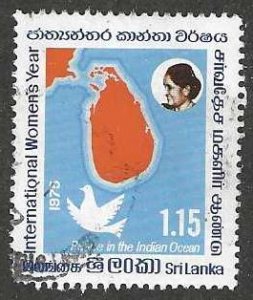 Sri Lanka 494 Used SC:$1.90