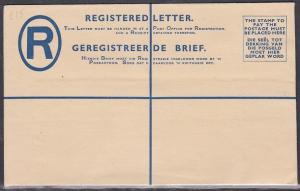 SOUTH WEST AFRICA South Africa 6d Lion registered envelope optd SWA..........730