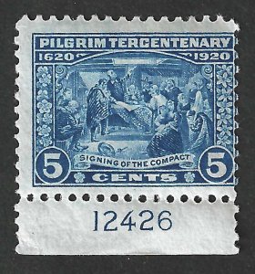 US # 550, 5c Pilgrim 1920 Tercentenary, MogNH