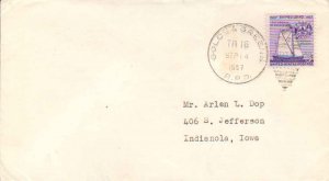 United States U.S. R.P.O.'s Golds & Greens 1957 322-N-7  Small crease at bott...