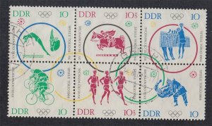 German Democratic Republic Scott 683-687 Used.