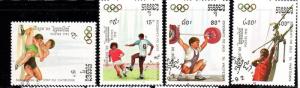 CAMBODIA #1189-1193  1992  SUMMER OLYMPICS    MINT  VF NH  O.G  CTO