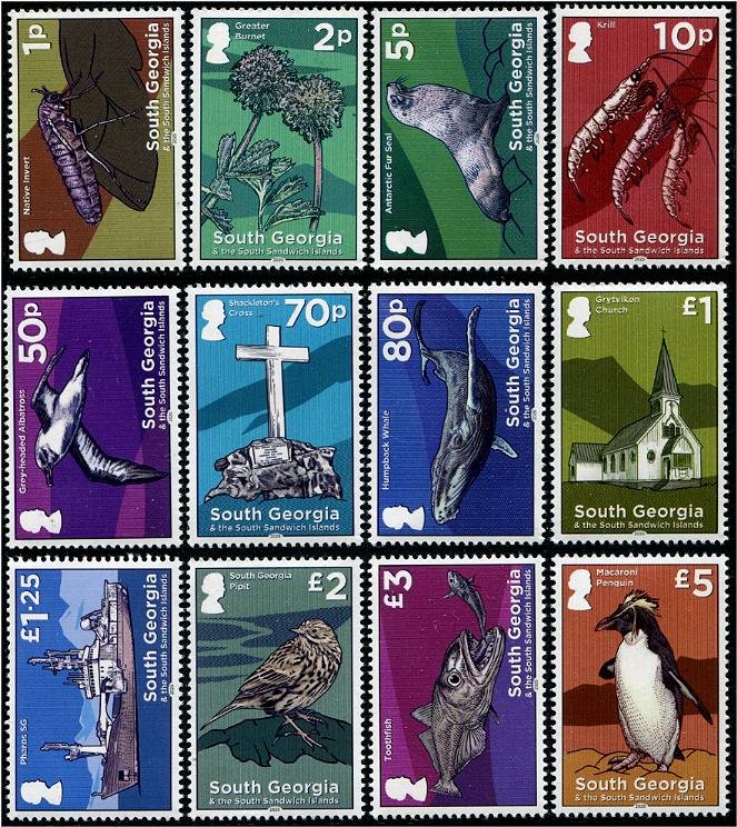 2020 South Georgia Flora, Fauna &  Sites (12) (Scott NA) MNH