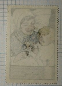 Baby Milk Formula Prague Czech Rep WW Brand Poster Stamp Ad