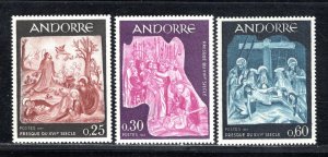 ANDORRA - FRENCH ADMINISTRATION SC# 178-80 FVF/MOG