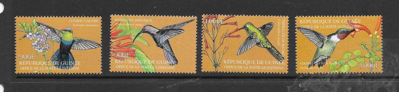 BIRDS - GUINEA #2038-41 MNH