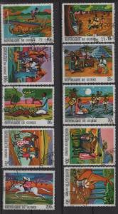 Guinea 1968 - Scott 501 .. 511 & C102 +C103 - African legend