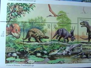 U.S.# 3136-MNH-SHEET OF 15---THE WORLD OF DINOSAURS---1997