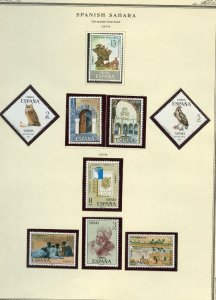 SPANISH  SAHARA SELECTION II MINT HINGED  AND NEVER HINGED STAMPS