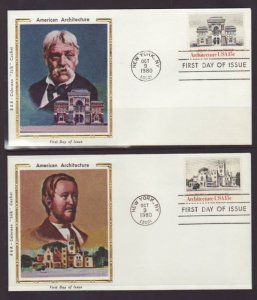 US 1838-1841 Architecture 1980 Colorano S/4 U/A FDC