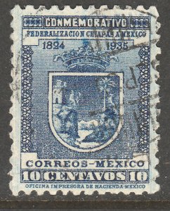 MEXICO 722, 10c ANNIV. CHIAPAS STATE. USED. VF. (570)