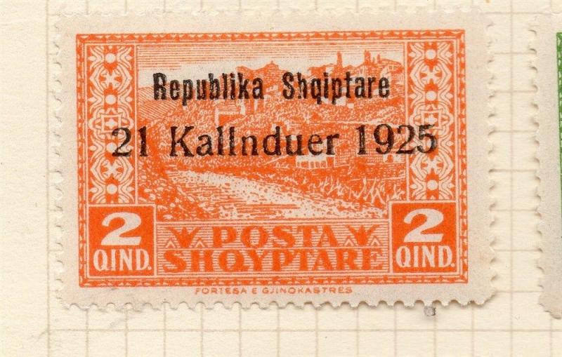 Albania 1924 Early Issue Fine Mint Hinged 2q. Optd 252298