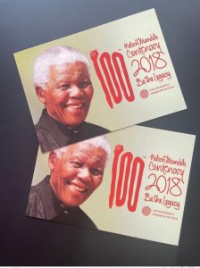2018 Togo Mi. ? Stationery Whole Joint Issue PAN African Postcard Nelson Mandela-