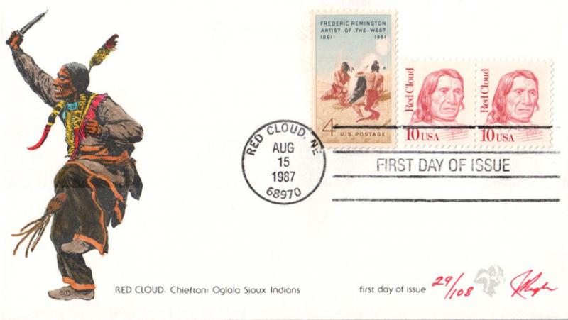 #2175 Red Cloud Pugh FDC