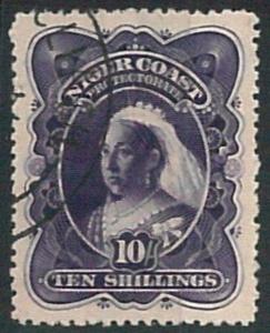 70661  -  NIGER COAST  - STAMPS: Stanley Gibbons #  74 - Very Fine  USED