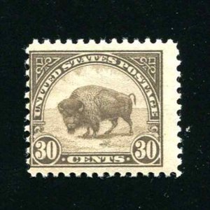 569 30¢ Buffalo Mint Never Hinged  1923