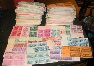 US Plate Block selection 25 Diff All 3 Centers Mint OGNH  ⭐⭐⭐⭐⭐