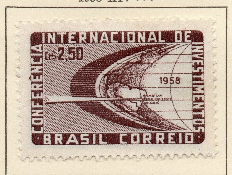Brazil 1958 Early Issue Fine Mint Hinged 2.5Cr. NW-98347