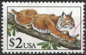 SC#2482 $2.00 Bobcat Single (1990) Used