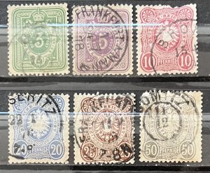 Germany #29-34 Used Set- SCV=$41.40 (1 Faulty)*