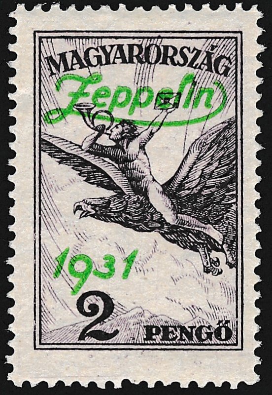 Zeppelin, Hungarian  Stamp, MH