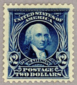 US Scott#312 VF-XF OG 1902 $2 Madison, great color and centering, no faults