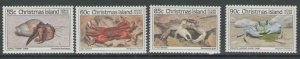 CHRISTMAS ISLAND SG199/202 1985 CRABS (2nd SERIES) MNH 