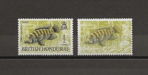 BRITISH HONDURAS 1969/72 SG 277a MNH Cat £500