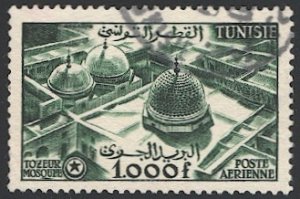 TUNISIA  1956 Sc C24 Used 1000fr Used VF - Tozeur Mosque
